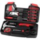 thumbnail image 1 of Kit de herramientas GETFOO de 39 piezas, rojo, con estuche, 1 of 3