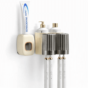 Genérico - Organizador Porta Cepillos De Dientes Adhesivo Con Vasos