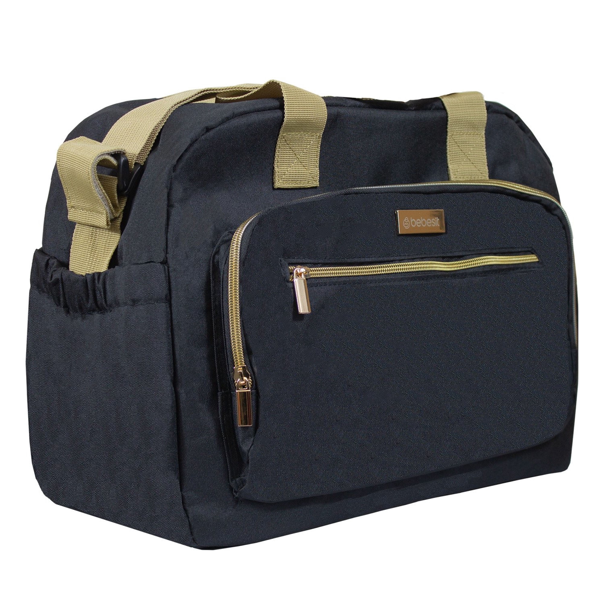 Bolso Maternal Premium Black Gold