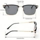 thumbnail image 2 of 1 Pair Of Men's Metal Punk Sunglasses, Men's Fashion Sunglasses, 2 of 5