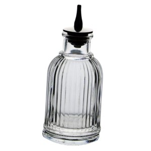 Magideal - Botella De Amargo De Vidrio, Botella De Vino De Exhibición, Botellas Decorativas, Utensilios De Bar De Cóctel, Herramienta De Barra De Vertido De Lico Ronda