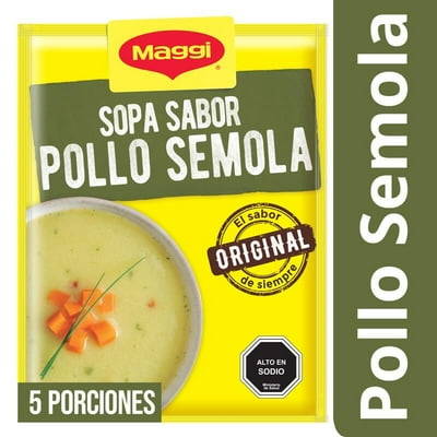 Sopa Sabor Pollo Con Sémola (5 Porciones) Sobre 68 G Maggi