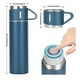 thumbnail image 3 of Termo Botella Aislante De 500ml Con 2 Tazas - GRIS, 3 of 3
