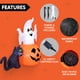 thumbnail image 5 of Inflable Joiedomi 1,5 m Fantasma para Decoración de Halloween con Luces, 5 of 9