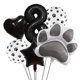 thumbnail image 1 of Juego de Globos Antwhale Huella de Pata de Mascota en Negro y Blanco, 1 of 4