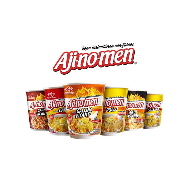 Pack de 6 Sopas Instantáneas Ajinomen Vaso