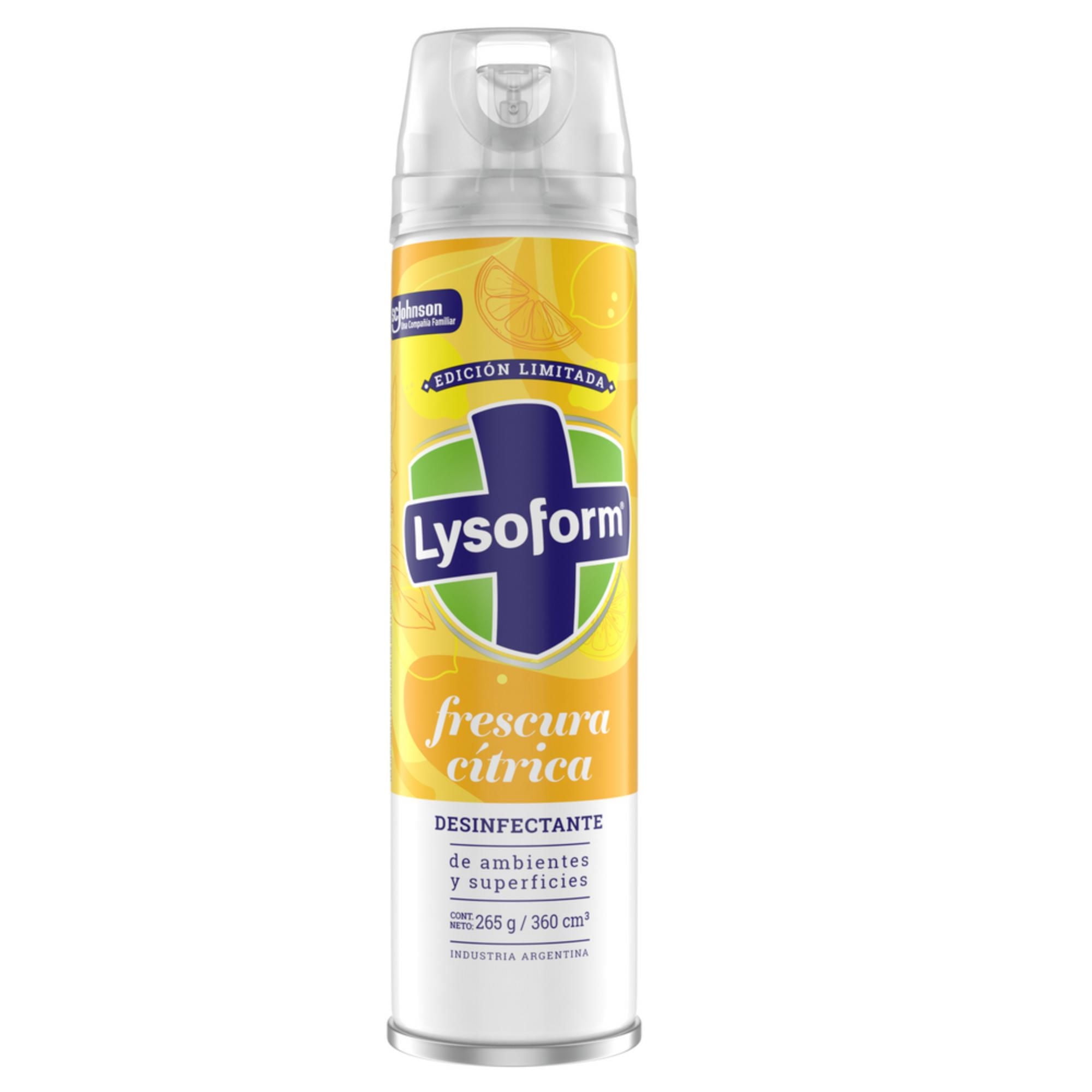 Desinfectante Aerosol Edición Limitada Frescura Cítrica 360 ml Lysoform