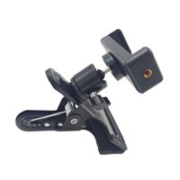 Magideal - Abrazadera Para Trípode Con Cabezal Esférico Giratorio De 360 Grados, Accesorio Compacto Y Profesional Para Cámara, Adaptador De Rosca De 1/4"" Con Soporte Para Teléfono