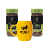 Marley Coffee - Pack 2X Café Liofilizado Positive Vibration 100G + Marley Mug Amarillo