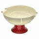thumbnail image 3 of Frutero Con Pedestal, Bandeja Decorativa De Almacenamiento Para Fiestas, Inauguración De La Casa, Regalo Para El Hogar, Rojo Y Blanco, 3 of 5