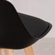thumbnail image 3 of Pack 2 Taburete Bar Tulip Negro 66cm | Estilo Nórdico, 3 of 9