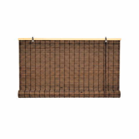 Cortina Roller Bambu Persiana Enrollable 90 X 200 Cafe Oscuro Guiza