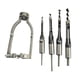thumbnail image 2 of Adaptador de broca para agujeros cuadrados profesional con 4 taladros carpintería resistente para accesorios de máquina perforadora máquina de mortaja, 2 of 4