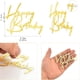 thumbnail image 2 of Adorno para tartas SUVO Happy Birthday, acrílico dorado, 10 unidades, 2 of 4