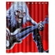 thumbnail image 1 of Cortina de ducha de Iron Maiden, juego de cortina de baño con ganchos, tamaño 60 x 72 pulgadas, 1 of 3