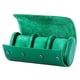 thumbnail image 4 of Estuche De Viaje Con 3 Ranuras Para Relojes, Organizador Clásico De PU Para Collar, Viaje, Verde, 4 of 5