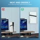 thumbnail image 4 of Soporte de pared universal compatible con la consola PlayStation 5 Pro/Slim - Soporte organizador de material metálico para mandos de juegos-Blanco, 4 of 6