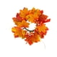 thumbnail image 4 of Corona de Anillo de Vela de Halloween, Corona de Vela de Acción de Gracias, Corona de Anillos de Vela de Otoño para Puerta de Mesa, Fiesta, Decoración Amarillo, 4 of 5