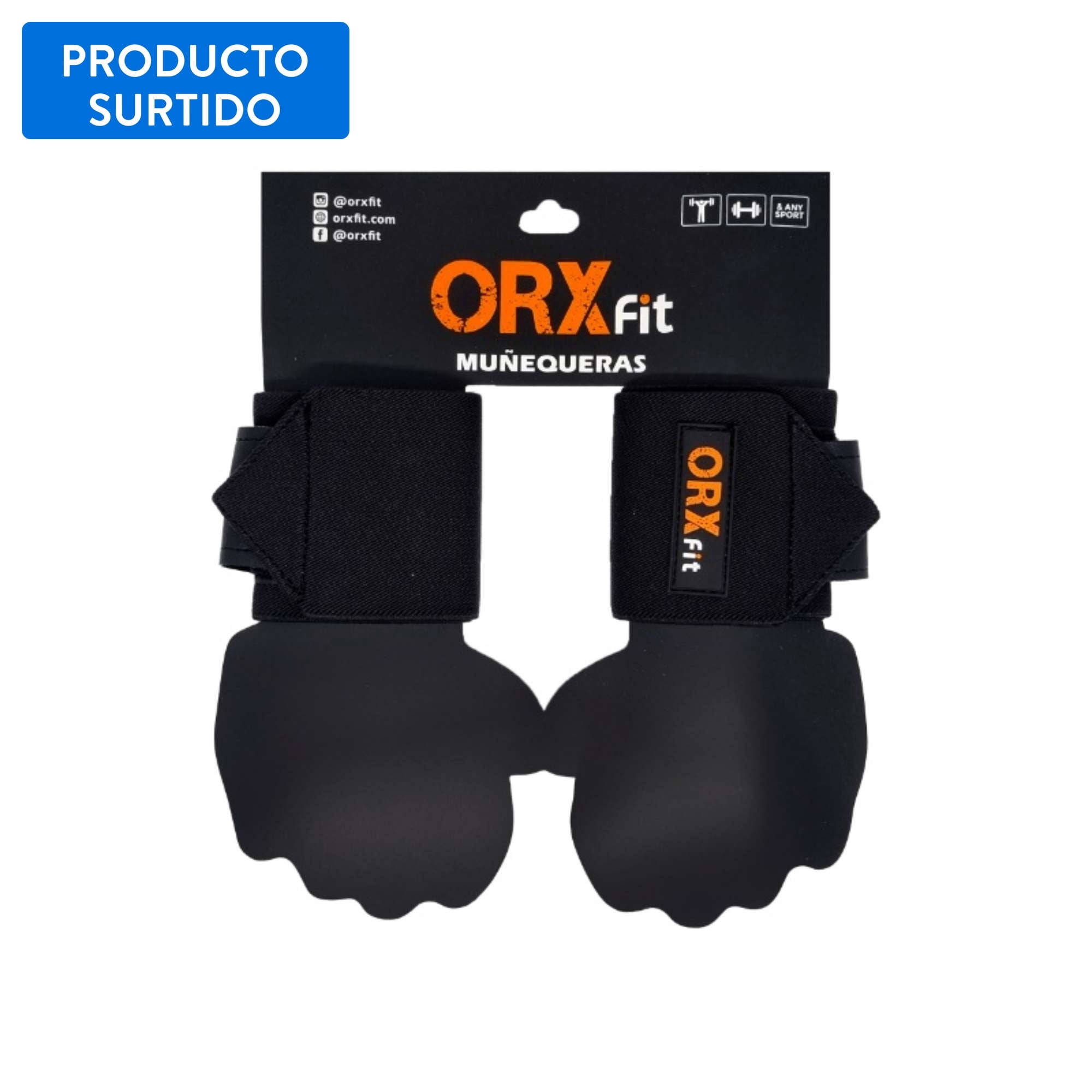 Orxfit - Muñequeras Classic Negro