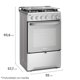 thumbnail image 2 of Cocina Gas licuado / Gas natural 4 Quemadores F 2808 T, 2 of 13