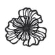 thumbnail image 5 of Decoración De Pared De Flores De Metal, Decoración Floral Para Colgar En La Pared, Para Hotel, Baño, Cocina, Negro, Pequeño, 5 of 5