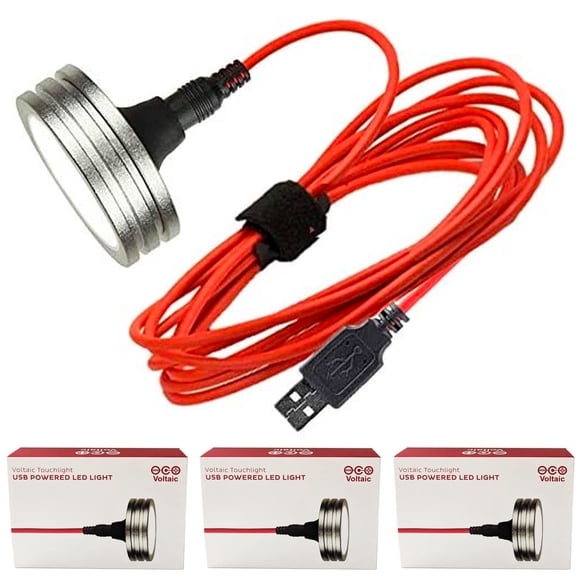 Luz LED USB de emergencia Voltaic Systems (paquete de 3) impermeable