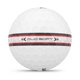 thumbnail image 3 of Pelotas de golf WILSON 2025 Duo Soft TRK360 a rayas blancas/rojas 12 unidades, 3 of 4