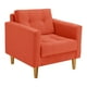 thumbnail image 2 of Sofa Retro 1c Felpa 04 Naranja, 2 of 6