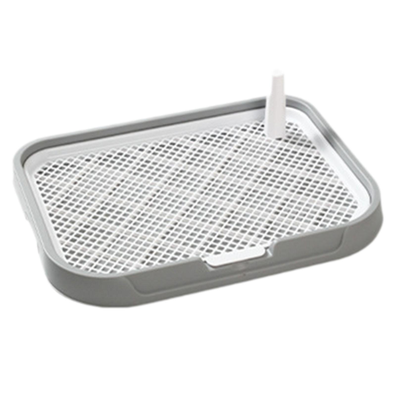 Ioensy - Inodoro Para Perros, Bandeja Reutilizable Para Orinal Para Perros, Inodoro Para Otras Mascotas, Cachorros, Animales Pequeños, Gris