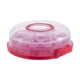 thumbnail image 2 of Portador De Pasteles Con Tapa Portador Portátil De Cupcakes Para Fiestas Cupcake Picnic Rojo, 2 of 5