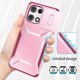 thumbnail image 5 of Funda Resistente para Motorola Moto G 5G 2025 con Tapa Deslizante y Protección Militar Rosa, 5 of 5
