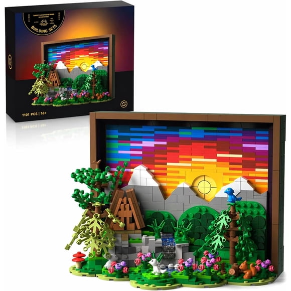 Rompecabezas 3D Givenni Sunset Casa de Madera de 1101 Piezas, 31 x 19 cm