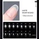 thumbnail image 1 of 120 Pcs,Clear Nail Tips,Full Cover Fake Nail Tips With Box,Acrylic Matte False Nail Tips For Nail Salons Home DIY, 1 of 3