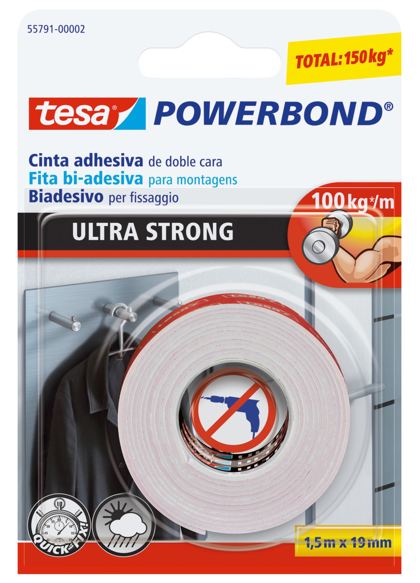 Cinta Doble Contacto Powerbond Ultra Strong 15 X 19 Tesa