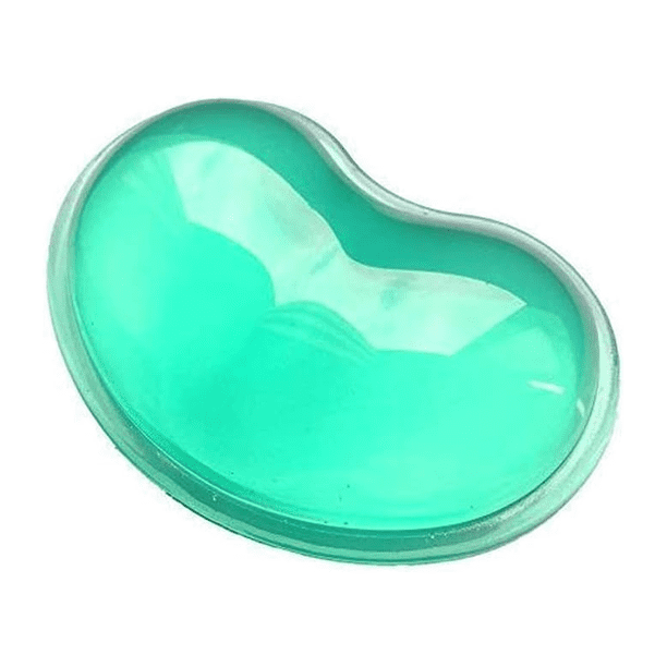 Almohadilla de muñeca de gel de silicona, almohadilla ergonómica translúcida con forma de corazón para el descanso de la muñeca, almohada para la mano que alivia eficazmente la fatiga de la muñeca.