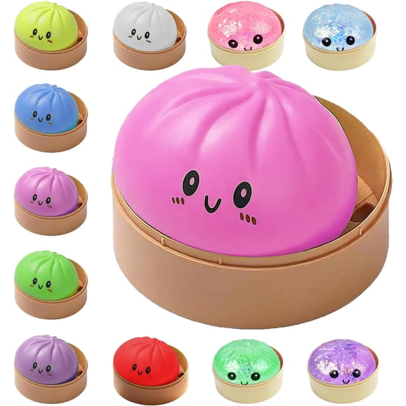 Pelota antiestrés Squishy QPGJPD, muñeco blando de dumplings