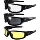 thumbnail image 1 of Gafas de sol para moto Birdz Eyewear Swoop, antivaho, 3 pares, 1 of 7