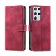 thumbnail image 4 of Funda Cartera para Samsung Galaxy S21 Ultra Tapa con Ranuras, Soporte y Correa Rojo, 4 of 5