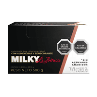 Chocolates La Ibérica - Barra Milky Almendras Sin Azúcar X 50 G X 10 Pzas