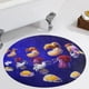 thumbnail image 5 of Rayman Alfombra Redonda de Felpa Coral, Antideslizante, No Desprende Pelusas, Lavable y Duradera para Salón, Dormitorio y Habitación de Niños 60cm, 5 of 6