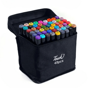 Linea Sport - Marcadores Doble Punta 48 Plumones De Colores Lapices