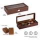 thumbnail image 5 of Watch Box ProCase con 6 ranuras para hombre, almacenamiento de relojes, color marrón, 5 of 8