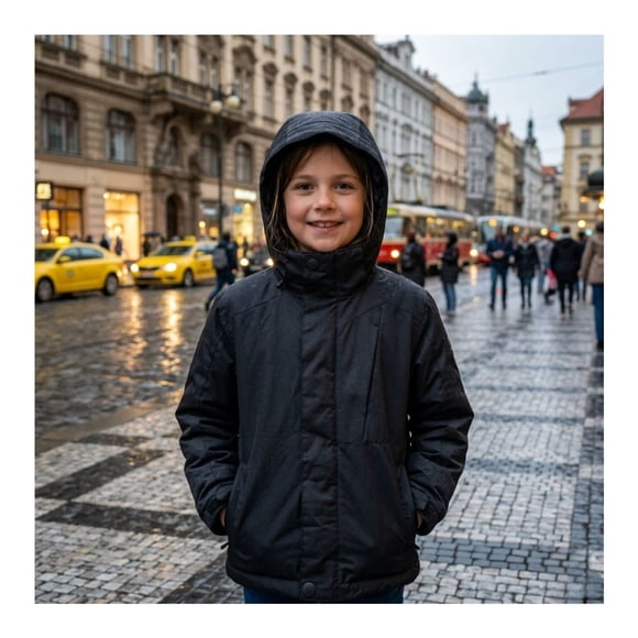 Chaqueta Térmica Softshell para Niños Impermeable y Cortavientos