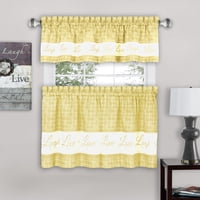 Juego De Cortinas Para Ventana Achim Tier And Valance Live Love Laugh