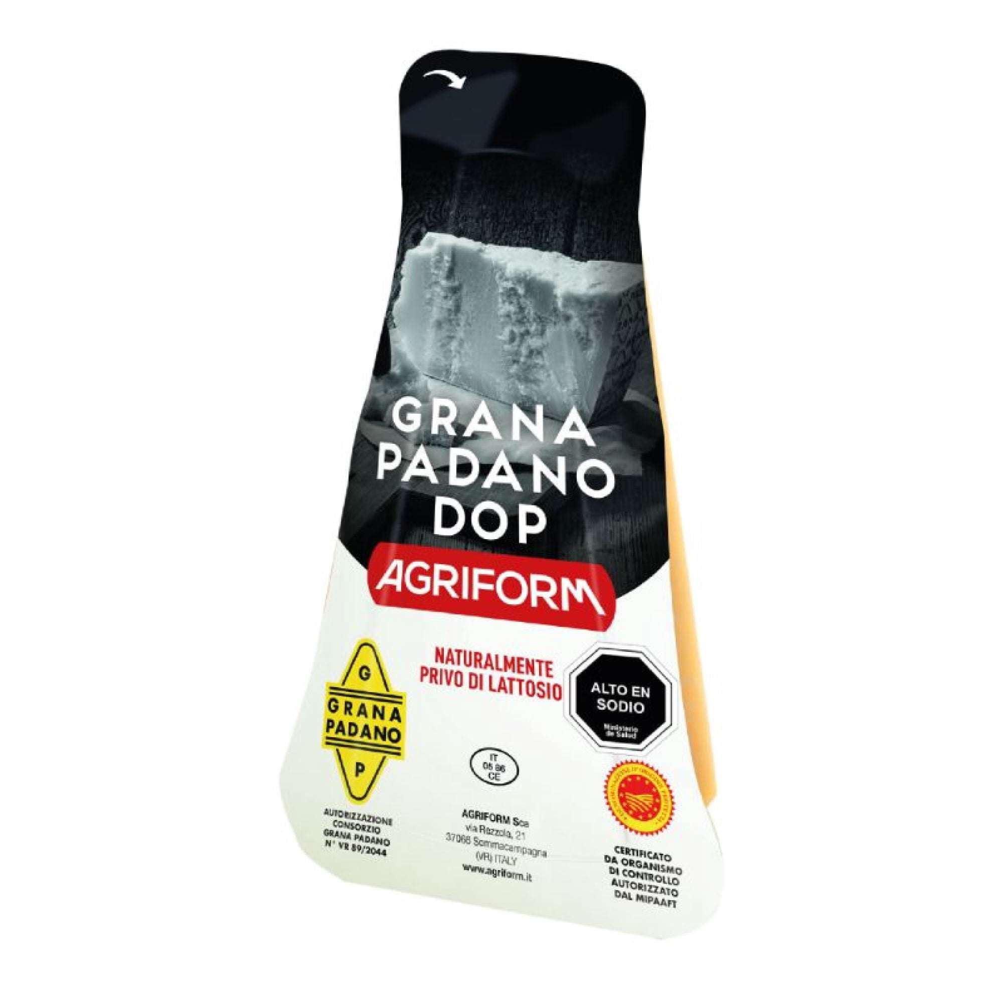 Queso Grana Padano Trozo 200 g Agriform