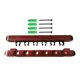 thumbnail image 3 of Soporte De Madera Para Palo De Billar, Montaje En Pared, 6 Clips Para Tacos Para Amantes Del Billar, Rojo, 3 of 5