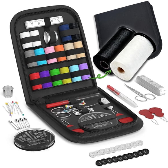 Kit de Costura Portátil LE PAON, 16 Hilos y Accesorios