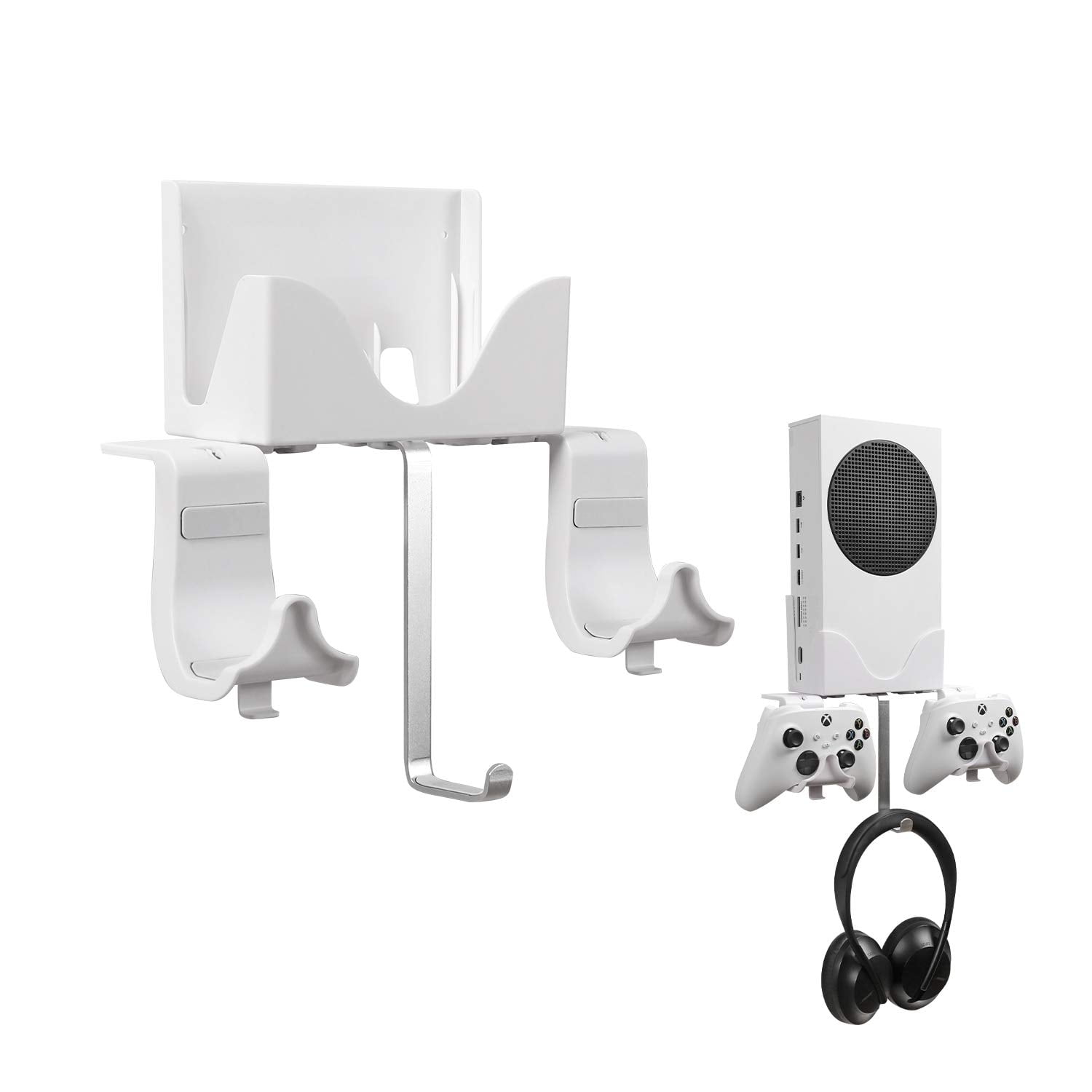 Hosanwell - 4 En 1 Xbox Series S Wall Mount Bracket Stand Bundle Set, So