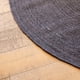 thumbnail image 3 of Alfombra Panaji Coal Redonda Dormitorio Yute Gris 150 cm, 3 of 3