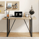 thumbnail image 2 of Rustic Industrial Rectangular Wood Dining Table For 4-6 Person, With 1.5" Thick Engineered Wood color Tabletop and Black Metal Legs,Desk For Kitchen Dining Living Room, 55.1" x 31.4"x 29.9"1529W115172, 2 of 3